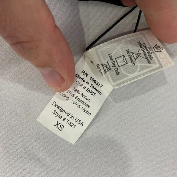 Aerin Rose Womens Jet Black Wrap Banded Fixed Triangle Bikini Top Size XS - Picture 6 of 9